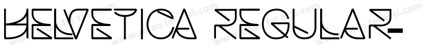 helvetica Regular字体转换